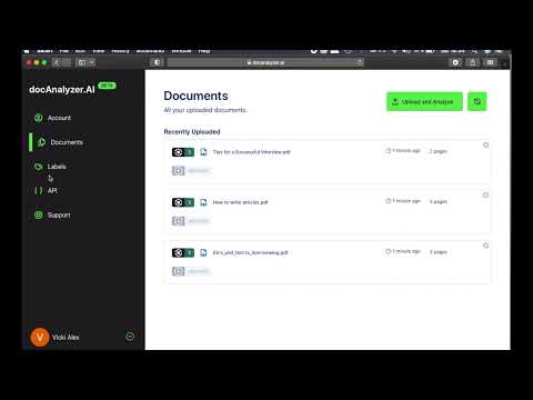 docAnalyzer.ai Tut