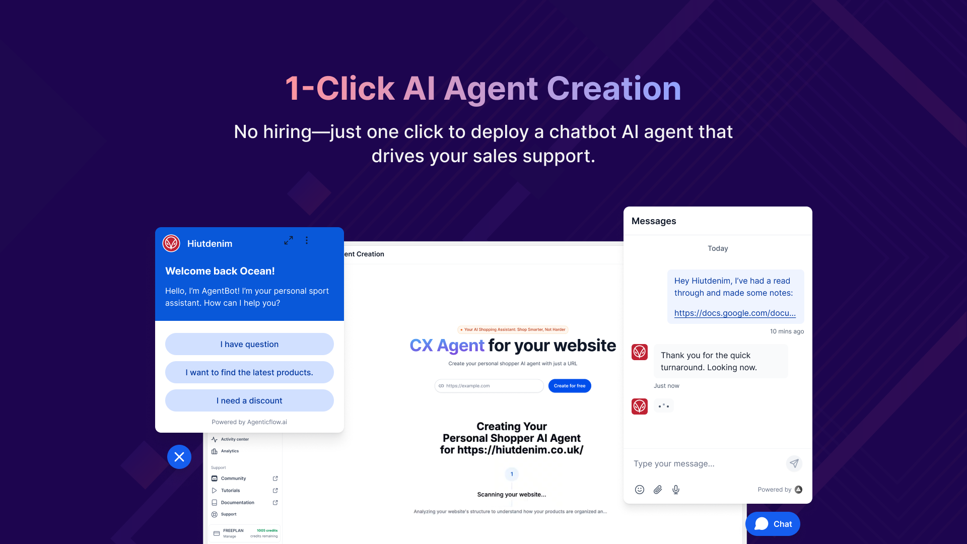 Create AI agents