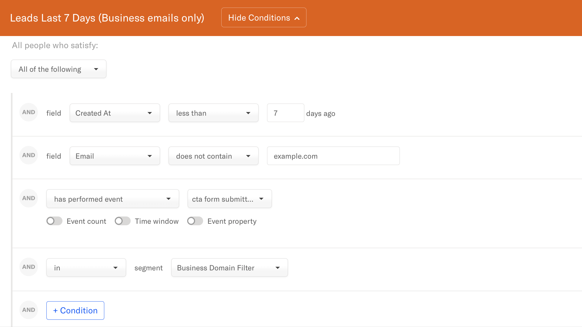 Email segmentation